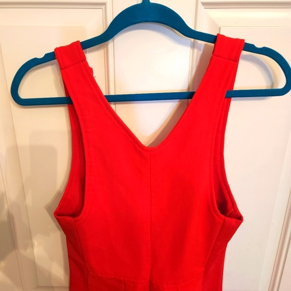 VINTAGE OBERMEYER RED SKI OVERALLS WOMENS SZ 12T - Picture 4 of 9